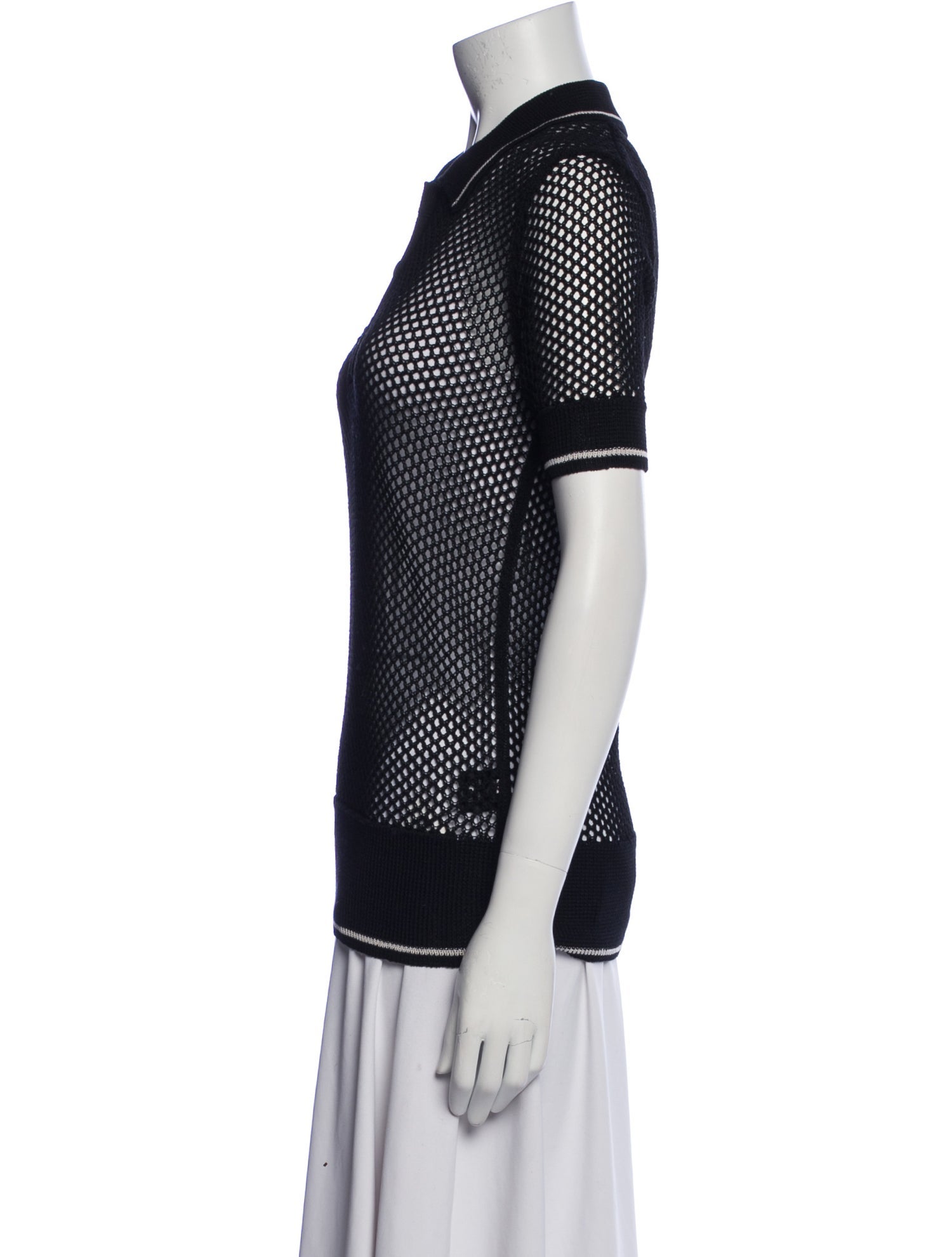 Étoile Isabel Marant Polka Dot Print Short Sleeve Polo